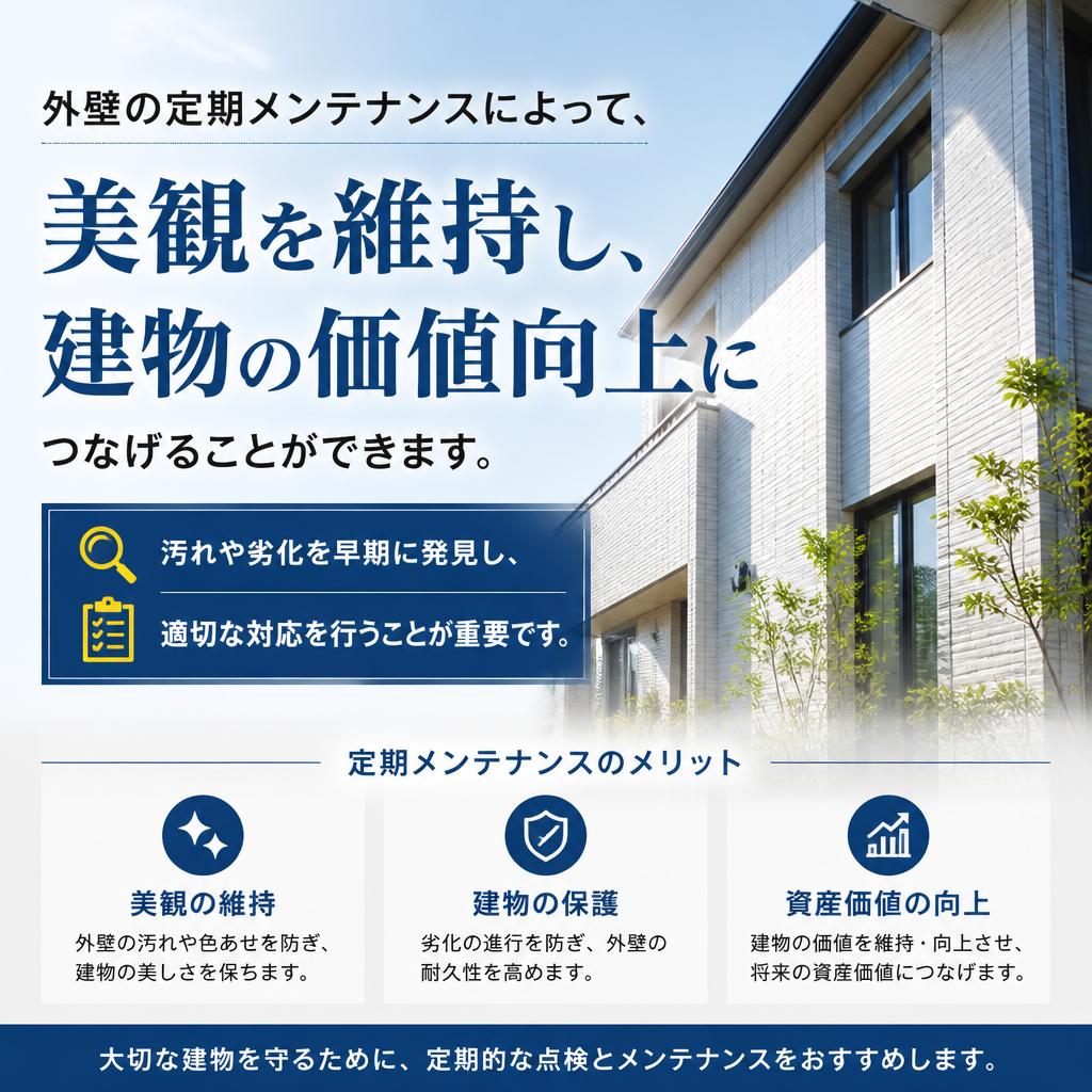 外壁メンテナンスのメリット