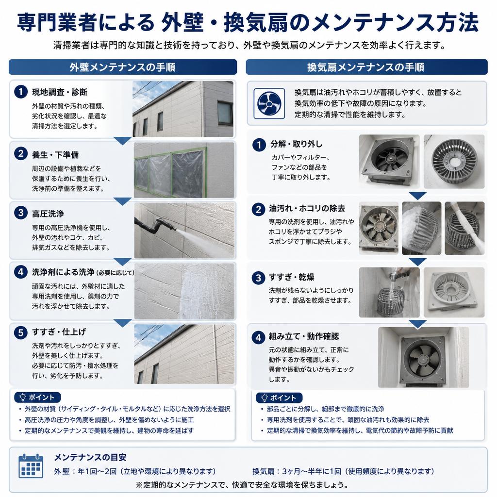 清掃業者による専門的なアプローチ