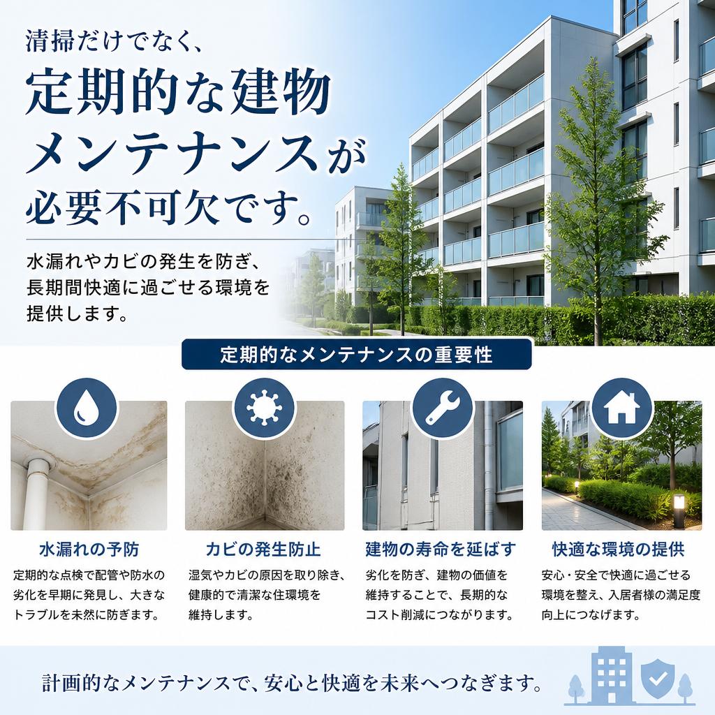 建物メンテナンスの重要性