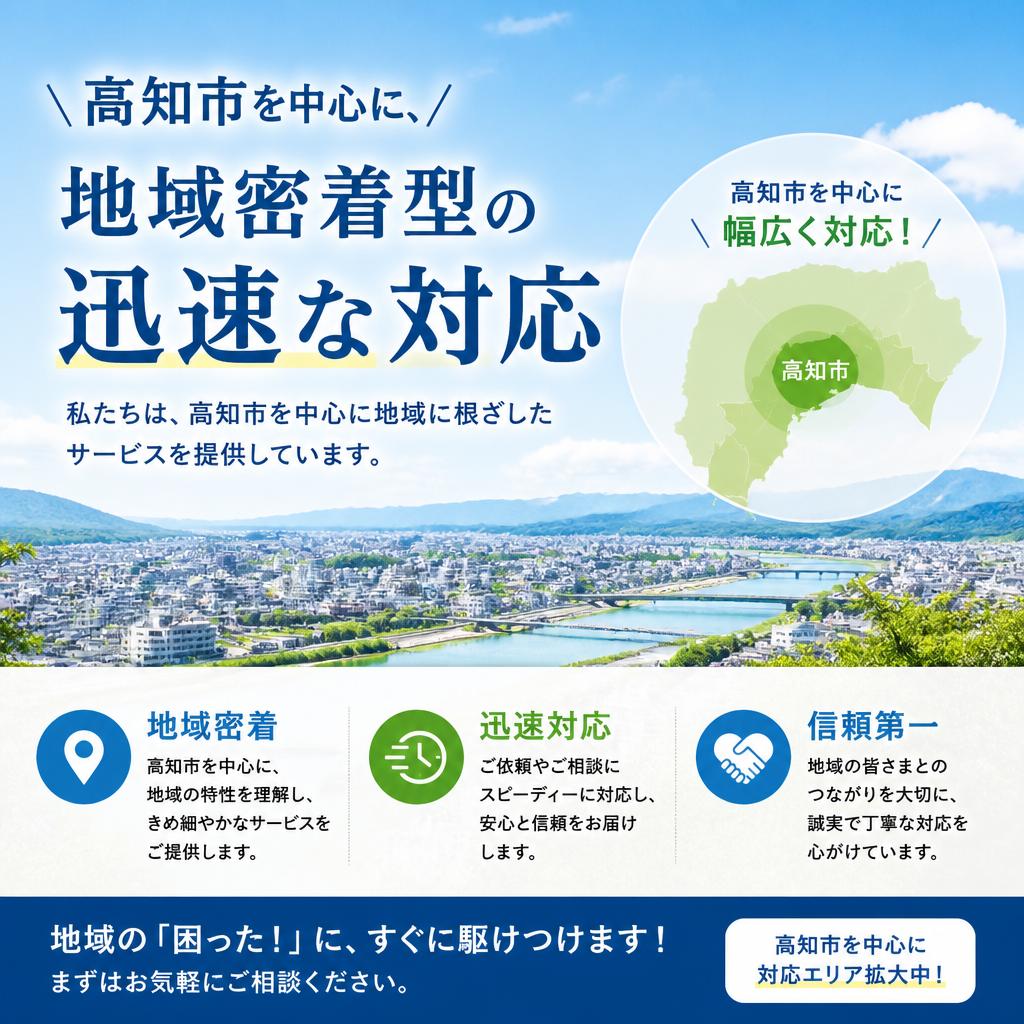 地域密着のサポート体制