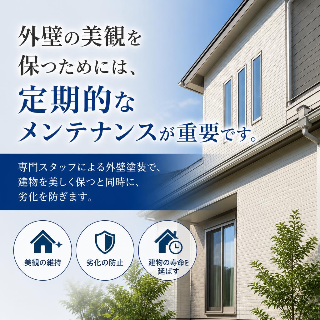 外壁塗装で美観と保護